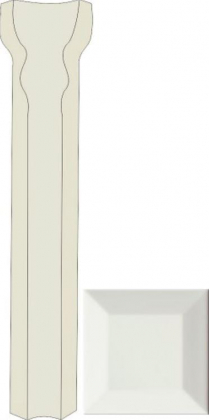 Diffusion Metro Paris Special Angle Interieur Plinthe Lilloise Blanc Mat 100 2.5x15