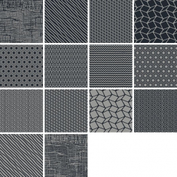 Settecento Moodboard Mix 2 Black Grey Rett 23.7x23.7