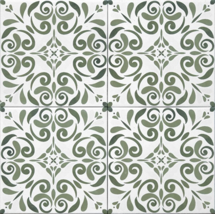 Tonalite Aquarel Decoro Vega Verde 15x15