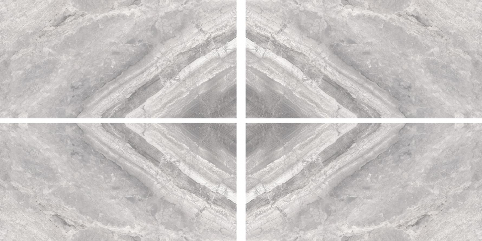 Cerdomus Supreme Book Match Silver Levigato Set 4 Pcs 120x240