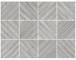 Diffusion Wooden Spirit Louvre Grey Set 12 Pcs 25x25
