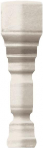 Ceramiche Grazia Epoque Angoli Terminale Deco Bianco Craquele 2x12