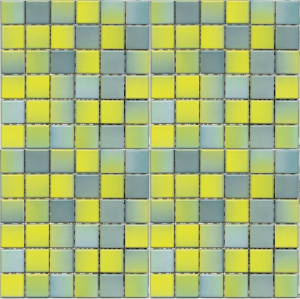 VitrA Colorline Yellow-Blue Mix 4 Glossy Nn 2.5x2.5 30x30