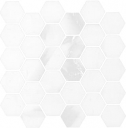 Aparici Apuane White Mosaic Hex 26.3x27.4