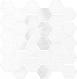 Aparici Apuane White Mosaic Hex 26.3x27.4