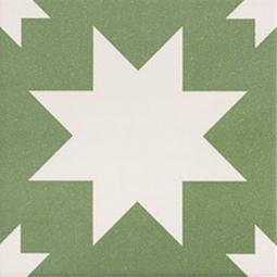 Mainzu Fired Star Green 20x20