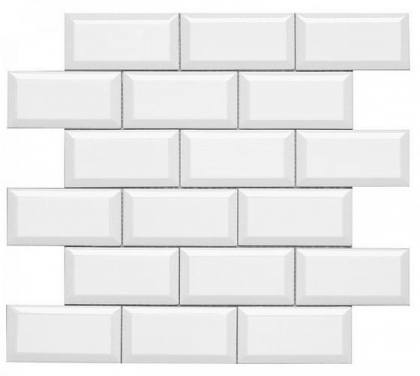 Adex Modernista Biselado Pb CC Blanco Enmallado 30.5x30.9