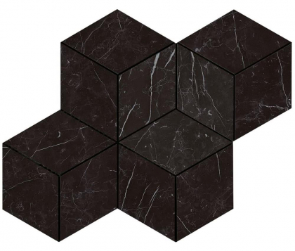 Atlas Concorde Marvel Stone Nero Marquina Mosaico Esag. Lapp. 30x35