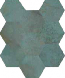 Caesar Alchemy Trace Mint 3D Hexagons 28x34