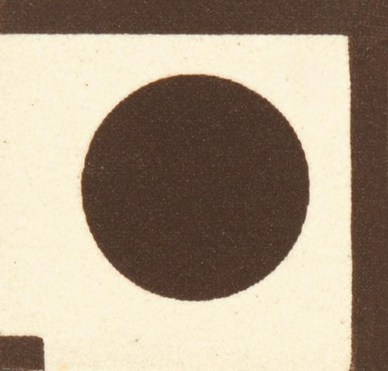 Original Style Victorian Floor Tiles Melbourne Corner Brown Spot On White 2.4x2.4