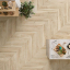 Love Ceramic Tiles Wooden Chevron Dark Beige 20x80