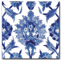 Diffusion Doremail Orientaux Carreau Palmyre Bleu 20x20