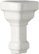 Ceramiche Grazia Essenze Angoli Esterno Parete Capitello Bianco Craquele 3x7.5