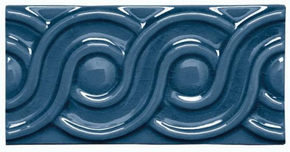 Adex Modernista Relieve Clasico CC Azul Oscuro 7.5x15