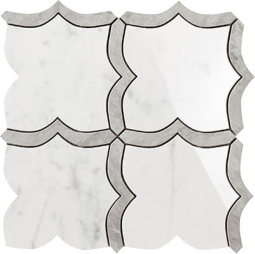 Impronta Italgraniti Lux Experience Grigio Versilia/Statuarietto Mosaico Arabesque Mix 30x30