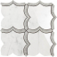 Impronta Italgraniti Lux Experience Grigio Versilia/Statuarietto Mosaico Arabesque Mix 30x30