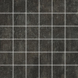Apavisa Sybarum Black Scavato Mosaic 5x5 29.75x29.75