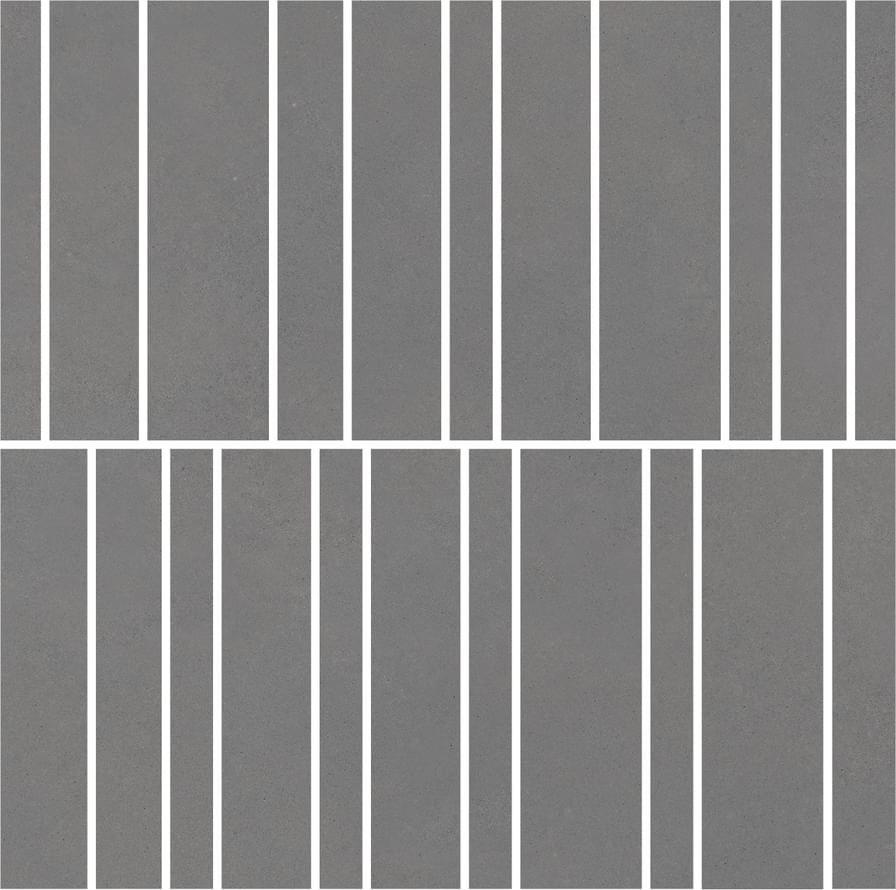 Impronta Italgraniti Nuances Antracite Mosaico Listelli Strideup 30x30