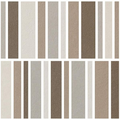 Impronta Italgraniti Nuances Mosaico Listelli Mix Caldo 1 Strideup 30x30