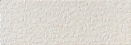 Absolut Keramika Monocolor Biselado Decor Cromo Blanco 10x30