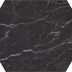 Casalgrande Padana Marmoker Nero Creta Lucido Ottagono 59x59