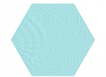 Diffusion Hexagon Gaudi Aqua 22x25