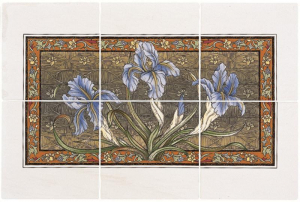 Original Style Artworks Brilliant White Blue Iris Panel 30.4x45.6