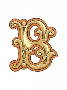 Versace Alphabet Lettera Bianca B 14.5x19.4