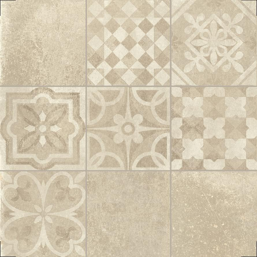 Impronta Italgraniti Icone Bleu Beige Decore 60x60