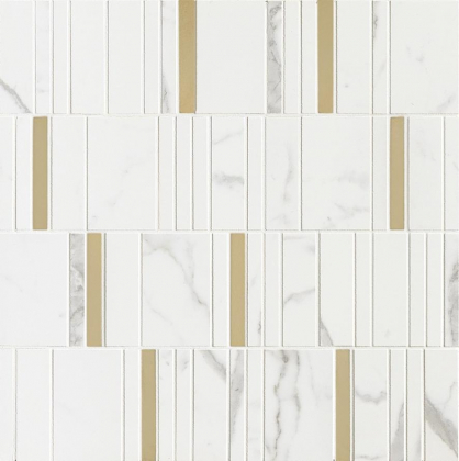 Marazzi Allmarble Statuario Mosaico Barcode Lux 40x40