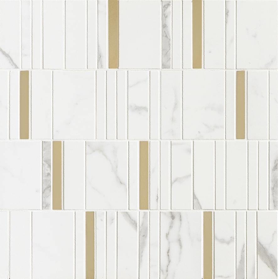 Marazzi Allmarble Statuario Mosaico Barcode Lux 40x40