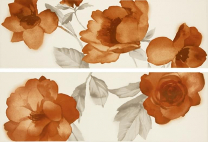 Marazzi Colourline Ivory Orange Decoro 22x66.2