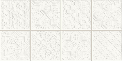 VitrA CraftMix Cream Scored Regular Decor Patchwork Glossy 30x60