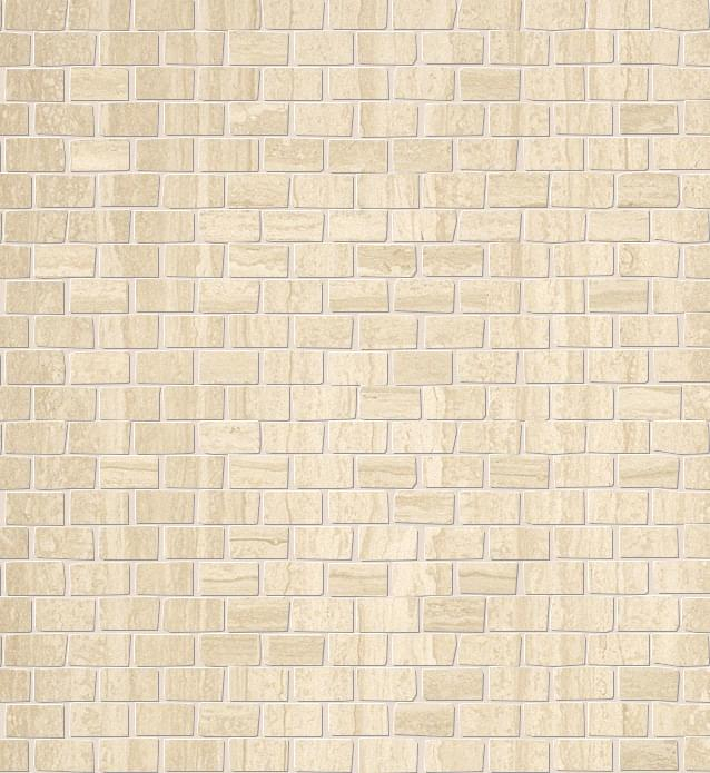 Fap Roma Travertino Brick Mosaico 30x30
