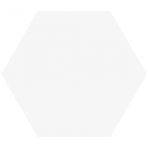 VitrA Miniworx Ral 9016 White Hexagon Matt 21x24