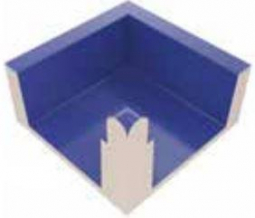 VitrA Pool Ral 9016 White High Water Level Overflow Wide Channel Internal Corner Glossy 12.5x25