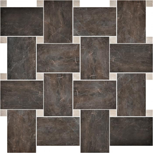 Serenissima Cir Fossil Mosaico Basket Bruno Lux 30x30