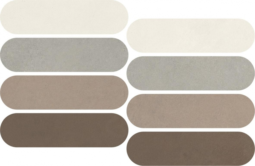 Impronta Italgraniti Nuances Mosaico Ovale Mix Caldo 1 Strideup 19.5x37