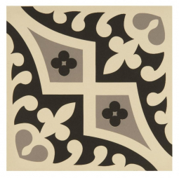 Original Style Odyssey Romanesque Light Grey And Black On White 15.1x15.1