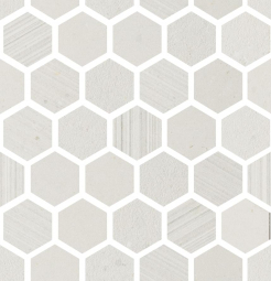 Impronta Italgraniti Silver Grain White Mosaico Esagonetta Mix 30x31