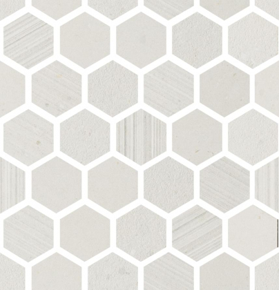 Impronta Italgraniti Silver Grain White Mosaico Esagonetta Mix 30x31