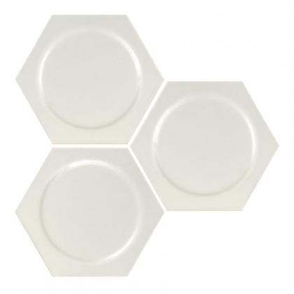 Apavisa Intuition White Circle Hexagon 29x25