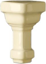 Ceramiche Grazia Essenze Angoli Esterno Parete Capitello Magnolia Craquele 3x7.5