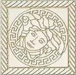 Versace Marble Tozzetto Medusa Bianco Sabbia 11.5x11.5
