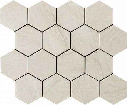 Impronta Italgraniti Lux Experience Taj Mahal Mosaico Esagona Fade 26x30