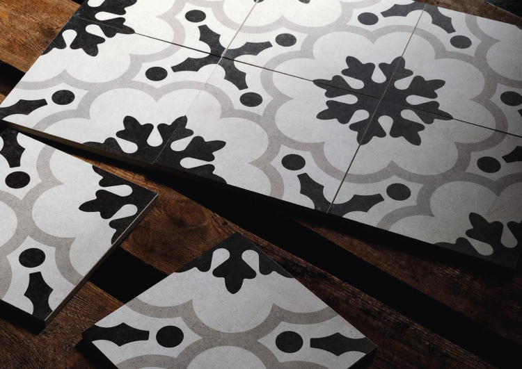 Fioranese Cementine Black And White 2 20x20