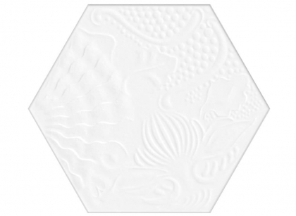 Diffusion Hexagon Gaudi White 22x25