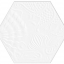 Diffusion Hexagon Gaudi White 22x25