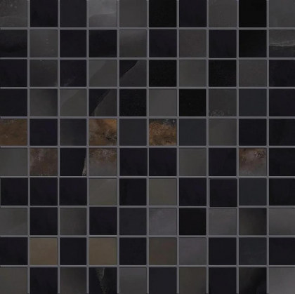 Emil Ceramica Tele Di Marmo Onyx Mosaico 3x3 Black Silktech 30x30