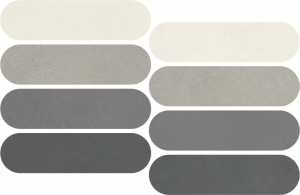 Impronta Italgraniti Nuances Mosaico Ovale Mix Freddo 1 Strideup 19.5x37